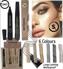 6 Colours Eyebrow Tint - 4 Tip Eyebrow Pen